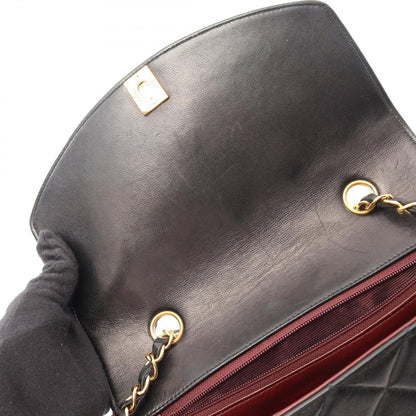 Chanel Shoulder Bag Quilted Diana Flap Black Lambskin Chain — view 7