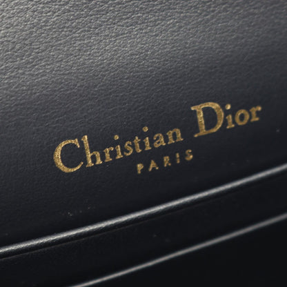 Dior Waist Bag Saddle White Jacquard Navy Canvas Leather — view 4