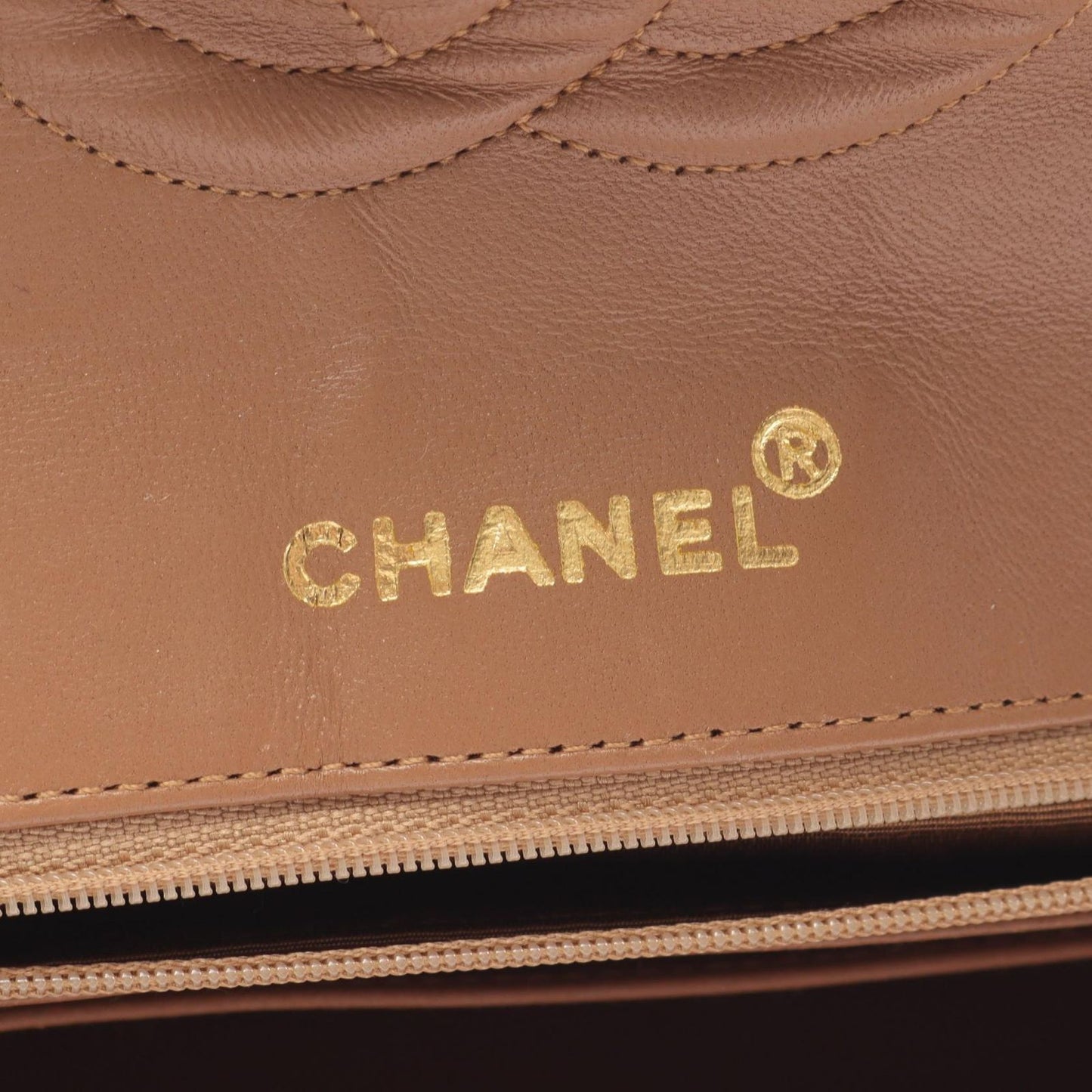 Chanel Shoulder Bag Quilted Brown Lambskin — view 4