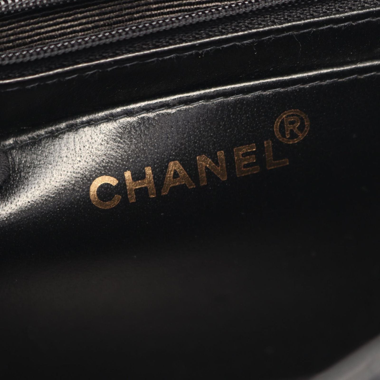 Chanel Shoulder Bag Quilted Black Lambskin Chain — view 4
