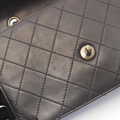 Chanel Shoulder Bag Quilted Black Lambskin Chain — view 7