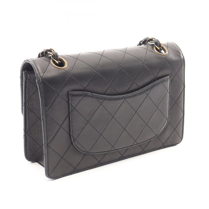 Chanel Shoulder Bag Quilted Black Lambskin Chain — view 2