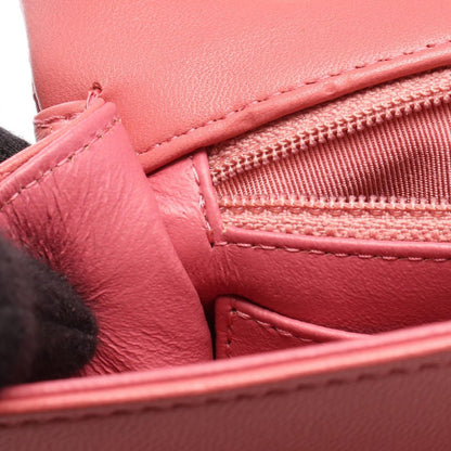 Chanel Shoulder Bag Quilted Single Flap Pink Leather Chain — view 7