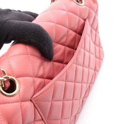 Chanel Shoulder Bag Quilted Single Flap Pink Leather Chain — view 6