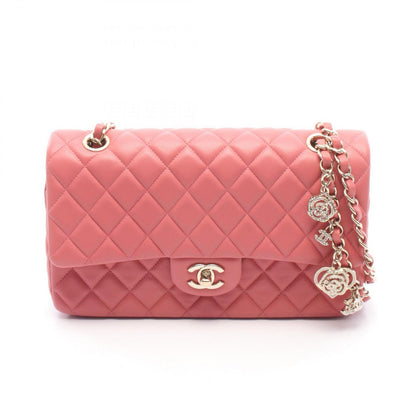 Chanel Shoulder Bag Quilted Single Flap Pink Leather Chain