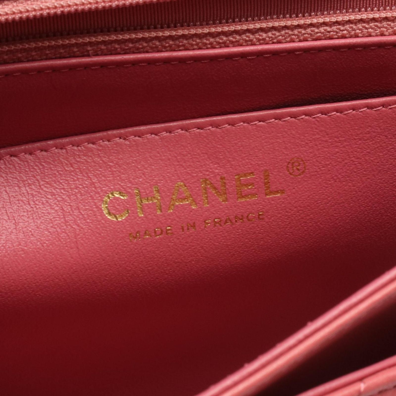 Chanel Shoulder Bag Quilted Single Flap Pink Leather Chain — view 4