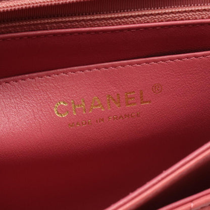 Chanel Shoulder Bag Quilted Single Flap Pink Leather Chain — view 4