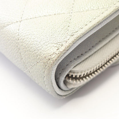 Chanel Shoulder Bag Quilted Phone Case Gradient Silver Green Caviar Leather — view 7