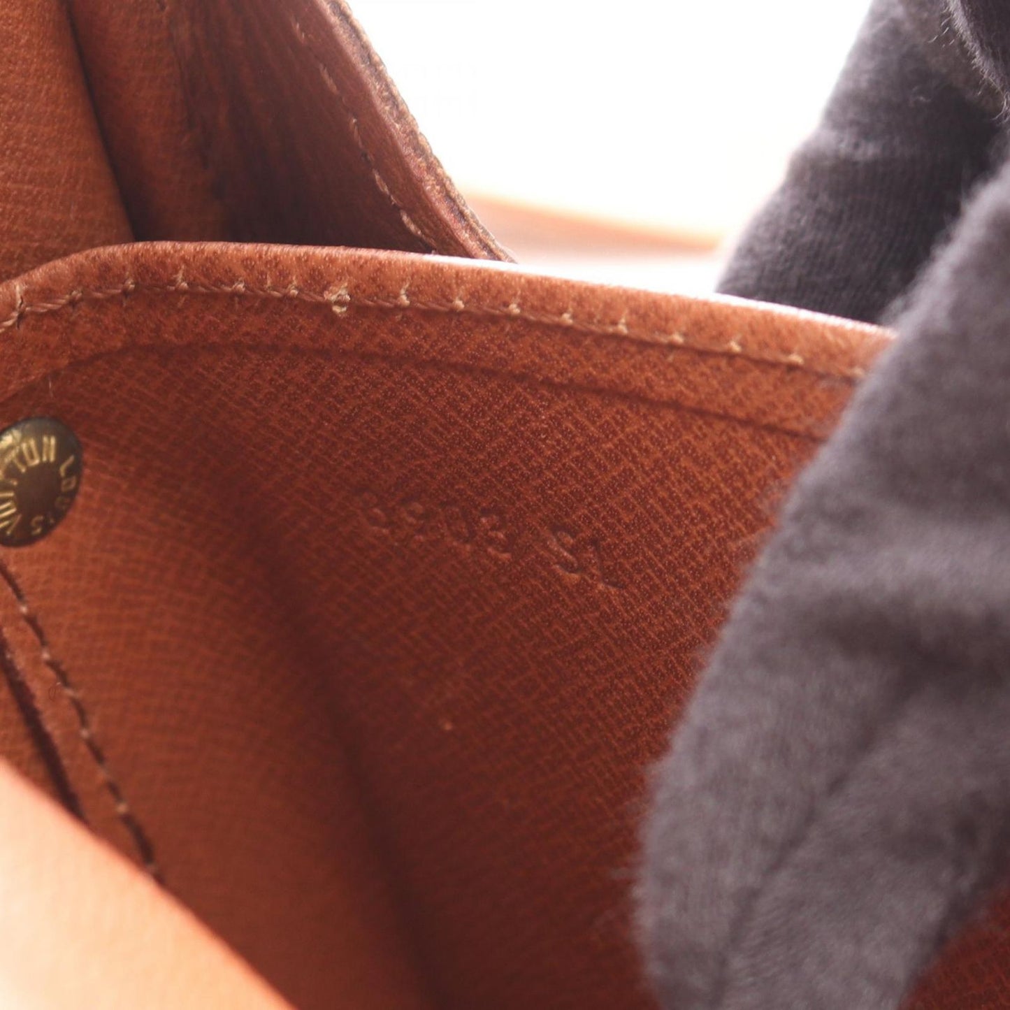Louis Vuitton Shoulder Bag Cart Ciel MM Canvas Leather — view 5