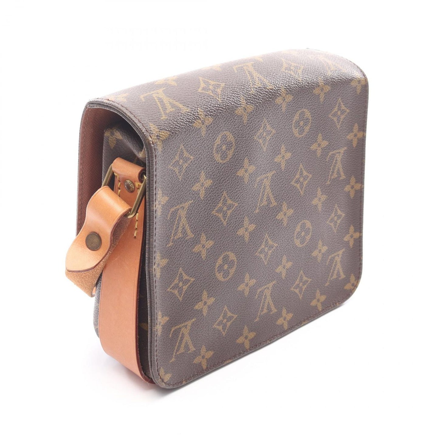 Louis Vuitton Shoulder Bag Cart Ciel MM Canvas Leather — view 2