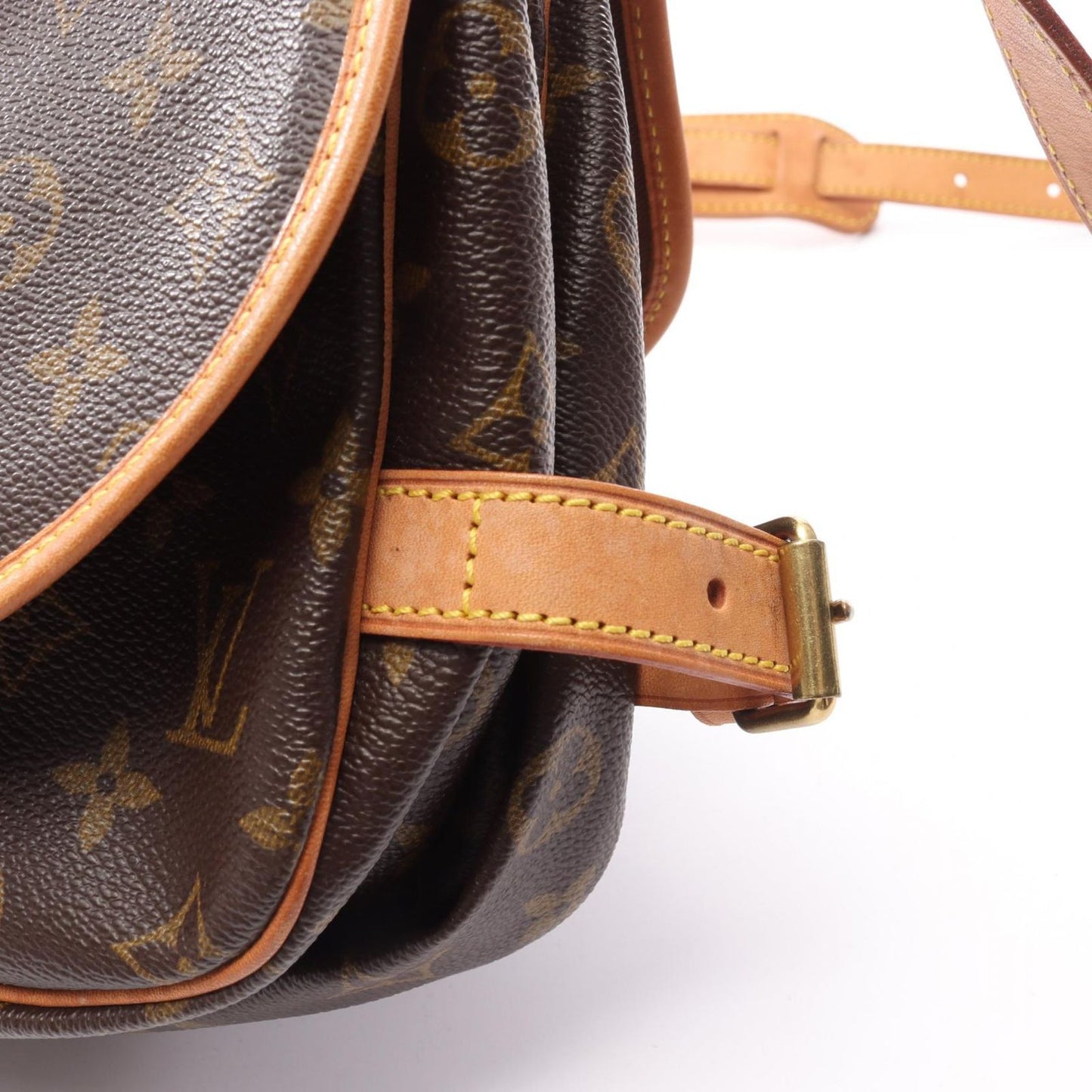 Louis Vuitton Shoulder Bag Saumur 30 Canvas Leather — view 9