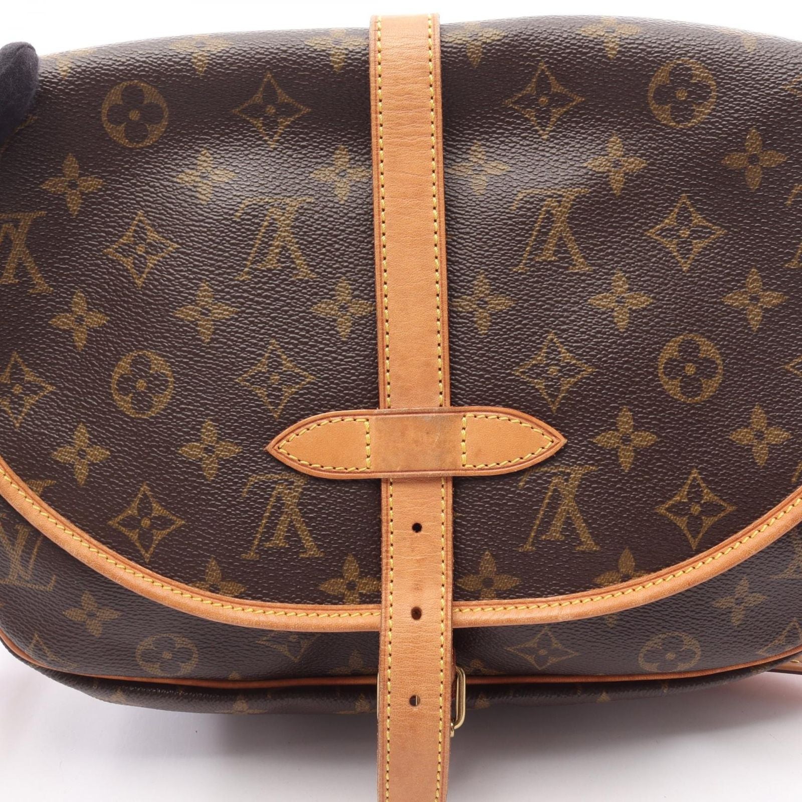 Louis Vuitton Shoulder Bag Saumur 30 Canvas Leather — view 7