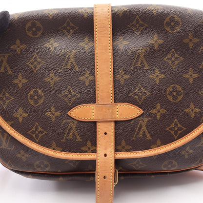 Louis Vuitton Shoulder Bag Saumur 30 Canvas Leather — view 7