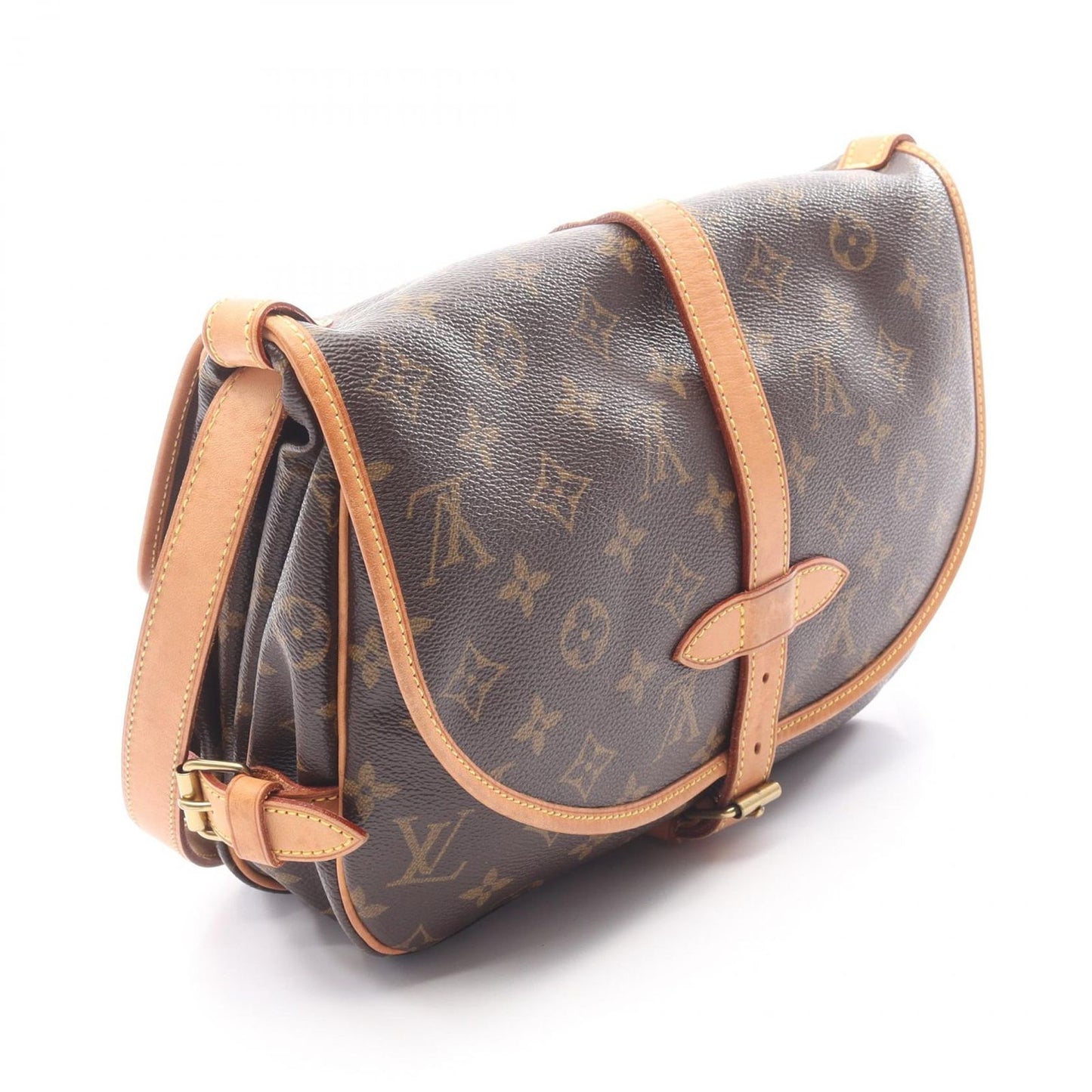 Louis Vuitton Shoulder Bag Saumur 30 Canvas Leather — view 2