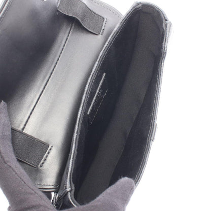 Dior Waist Bag Saddle Mini CD Diamond Black Canvas Leather CD — view 3