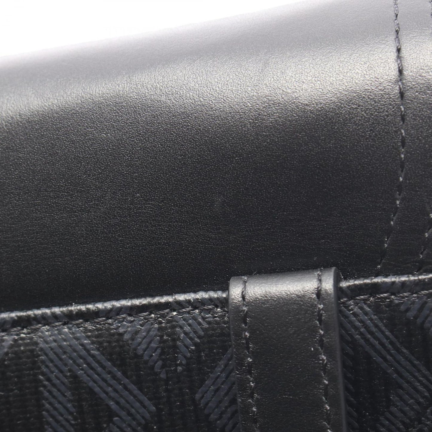 Dior Waist Bag Saddle Mini CD Diamond Black Canvas Leather CD — view 8