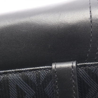 Dior Waist Bag Saddle Mini CD Diamond Black Canvas Leather CD — view 8