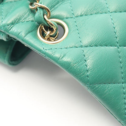Chanel Shoulder Bag Mini Quilted Green Lambskin Chain — view 6
