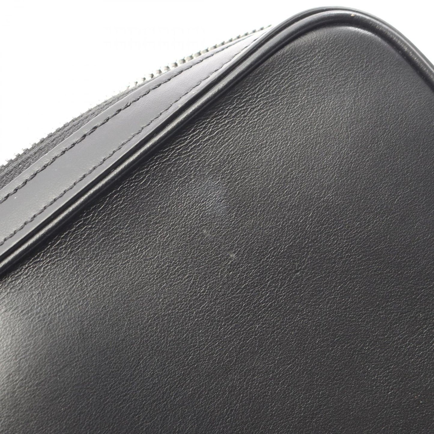 Celine Shoulder Bag Black Leather Triomphe — view 7