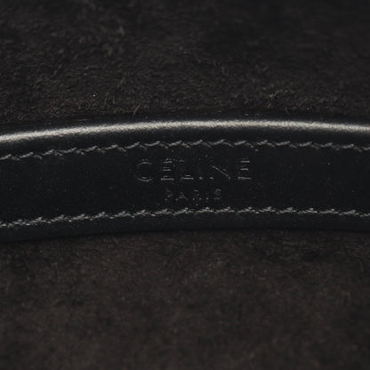 Celine Shoulder Bag Black Leather Triomphe — view 4