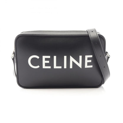 Celine Shoulder Bag Black Leather Triomphe