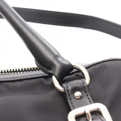 Prada Handbag 2-Way Black Nylon Leather Tote — view 7
