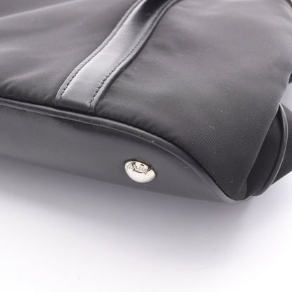 Prada Handbag 2-Way Black Nylon Leather Tote — view 5