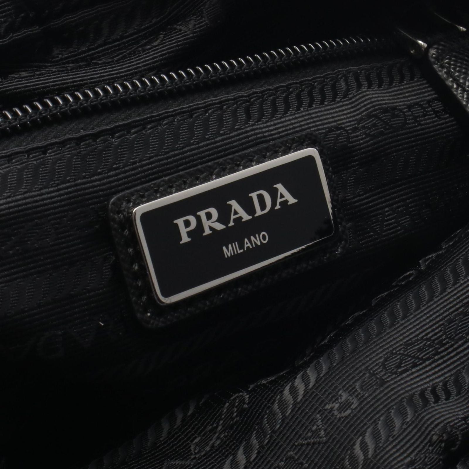 Prada Shoulder Bag Black Nylon Leather — view 4