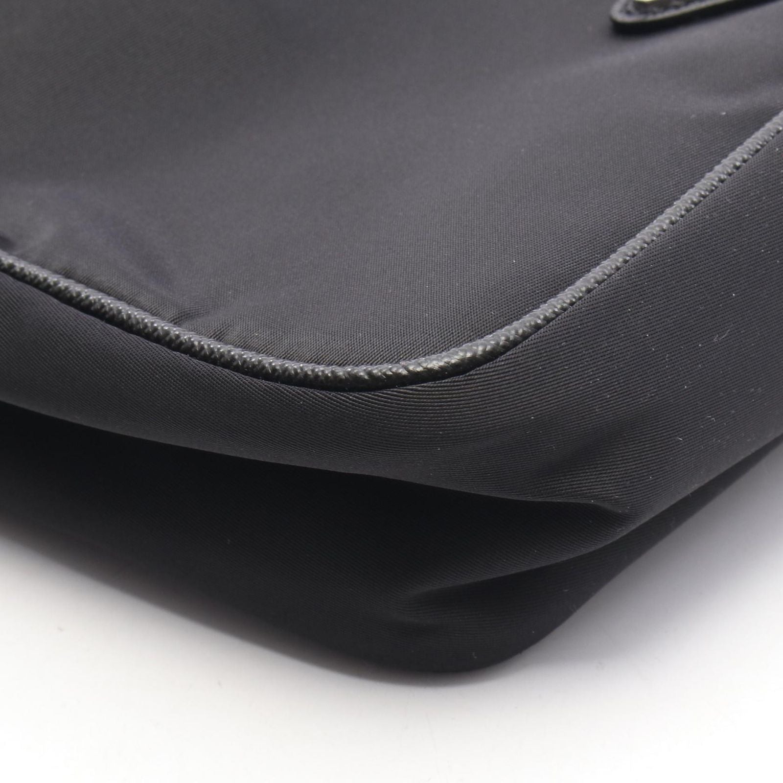 Prada Shoulder Bag Black Nylon Leather — view 5
