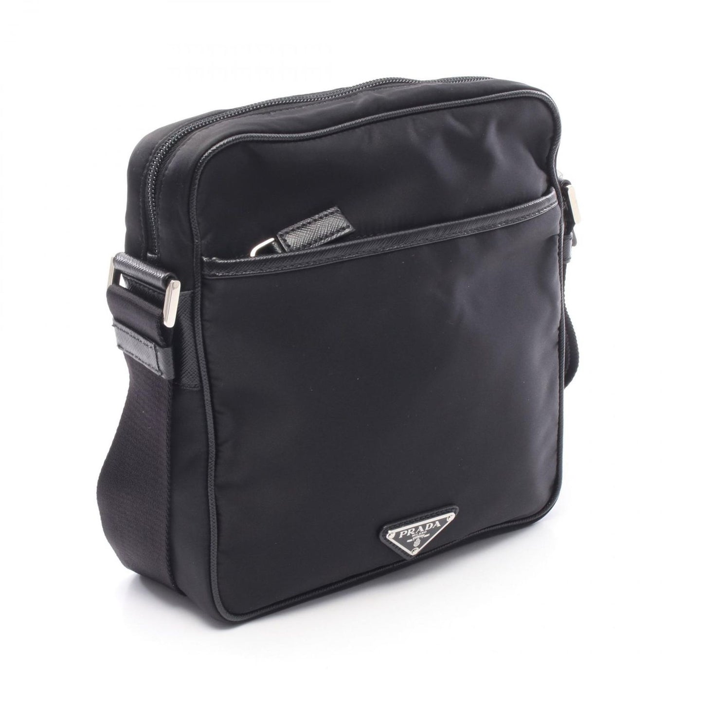 Prada Shoulder Bag Black Nylon Leather — view 2