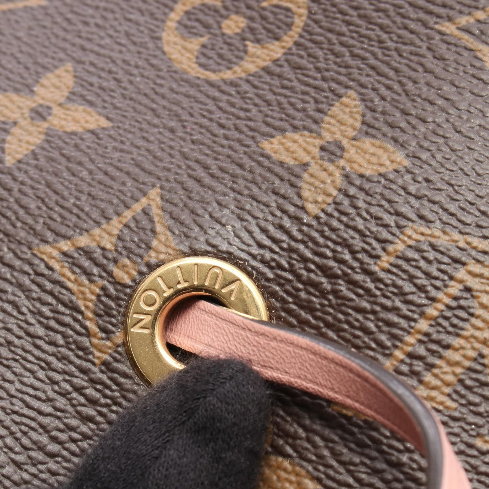 Louis Vuitton Shoulder Bag Neo Noe Rose Poudre Canvas Leather — view 5
