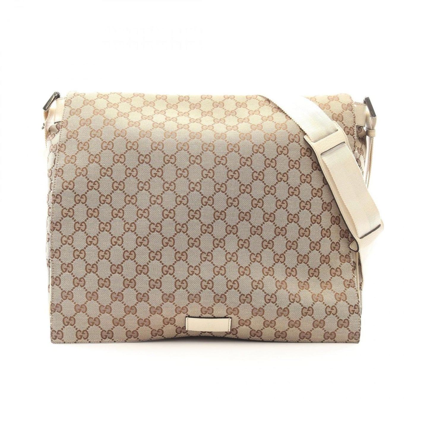Gucci Shoulder Bag GG Canvas Beige Ivory