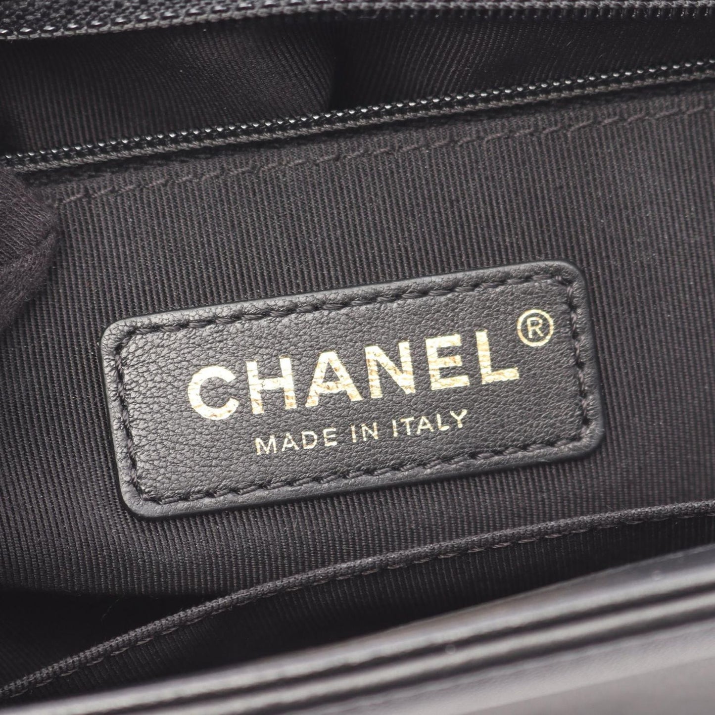 Chanel Shoulder Bag Large Quilted Black Lambskin Chain — view 4