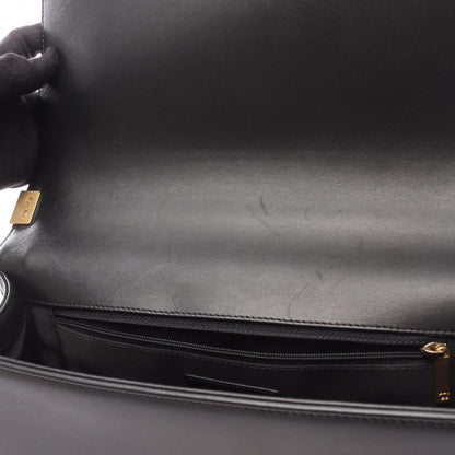 Chanel Shoulder Bag Large Quilted Black Lambskin Chain — view 6