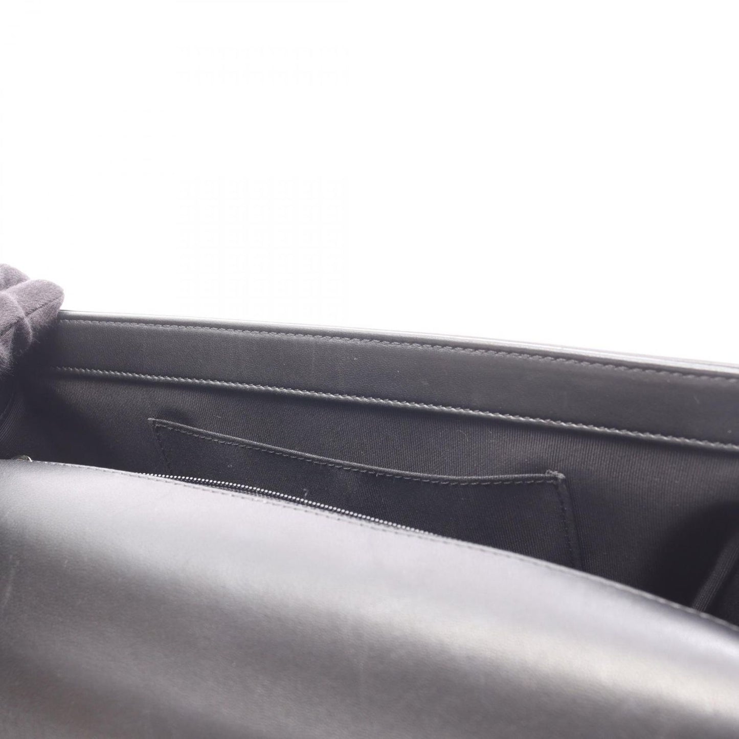 Chanel Shoulder Bag Large Quilted Black Lambskin Chain — view 8