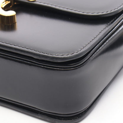 Celine Shoulder Bag Teen Triomphe Black Leather — view 9