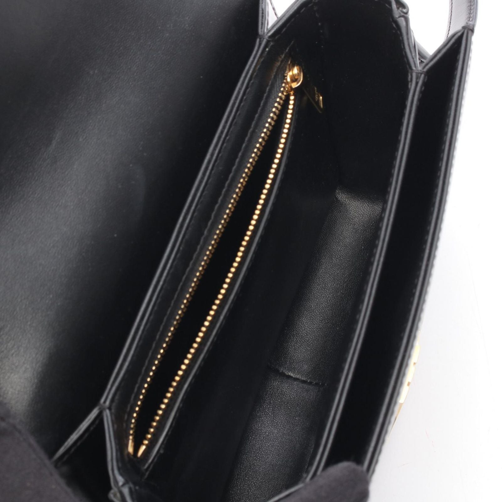 Celine Shoulder Bag Teen Triomphe Black Leather — view 3