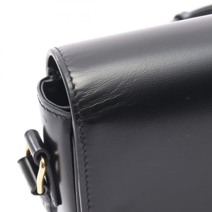 Celine Shoulder Bag Teen Triomphe Black Leather — view 5
