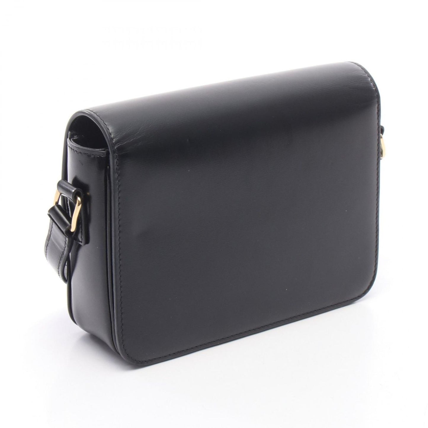 Celine Shoulder Bag Teen Triomphe Black Leather — view 2