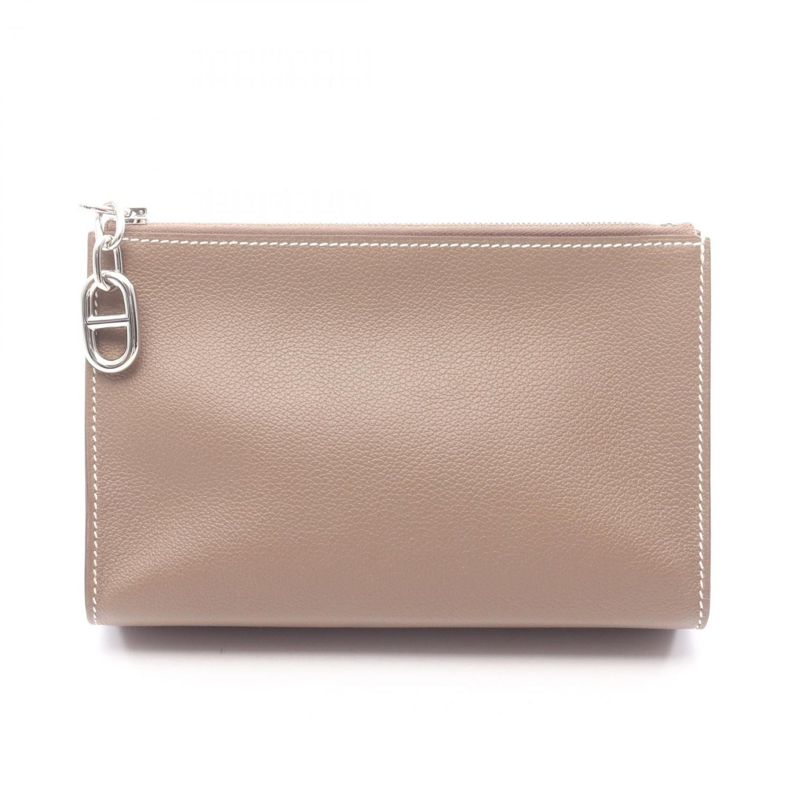 Hermes Pouch Zip Azap PM Chaine D'ancre Etoupe Leather