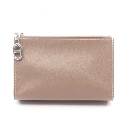 Hermes Pouch Zip Azap PM Chaine D'ancre Etoupe Leather
