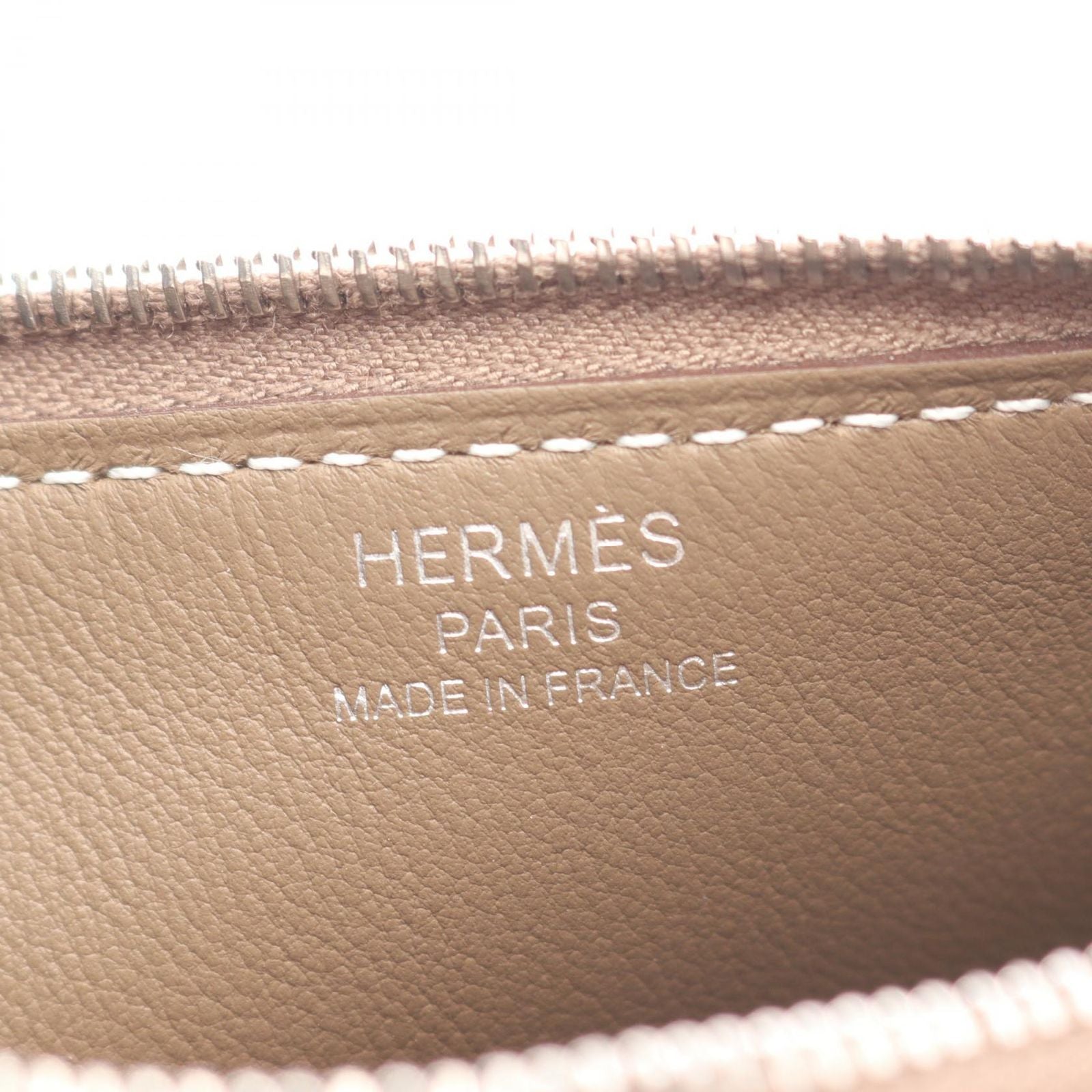 Hermes Pouch Zip Azap PM Chaine D'ancre Etoupe Leather — view 4