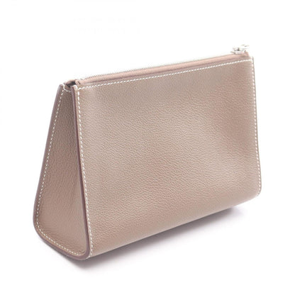Hermes Pouch Zip Azap PM Chaine D'ancre Etoupe Leather — view 2