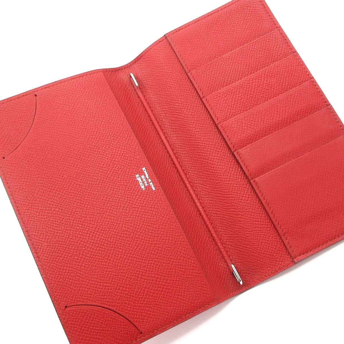 Hermes Notebook Vision Rouge Ash Silver Agenda — view 3