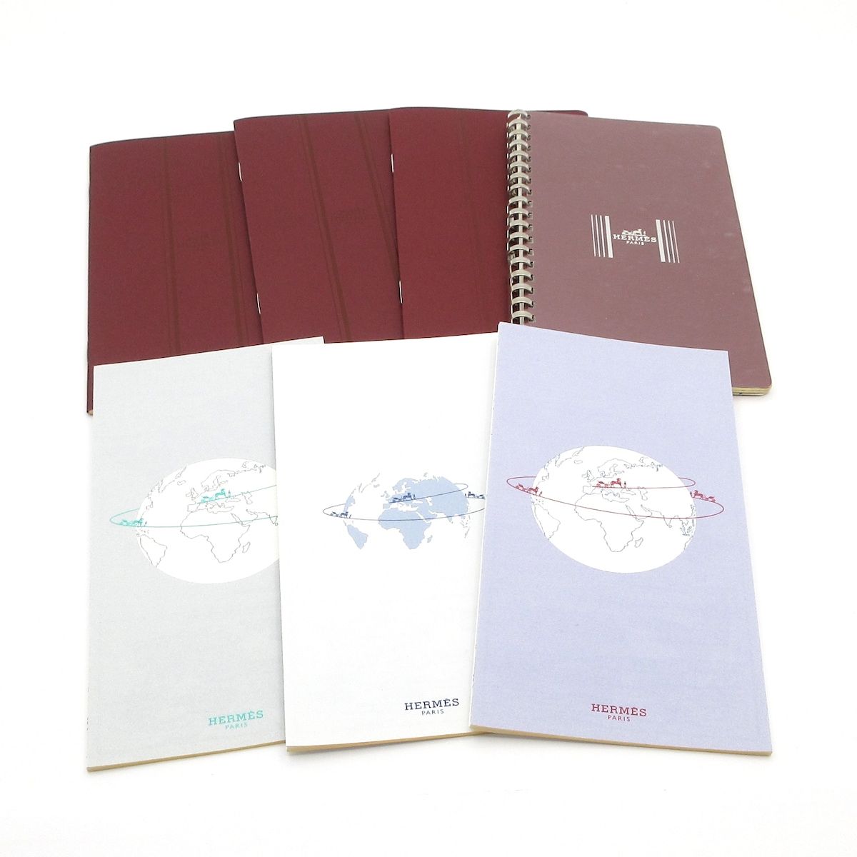 Hermes Notebook Vision Rouge Ash Silver Agenda — view 6