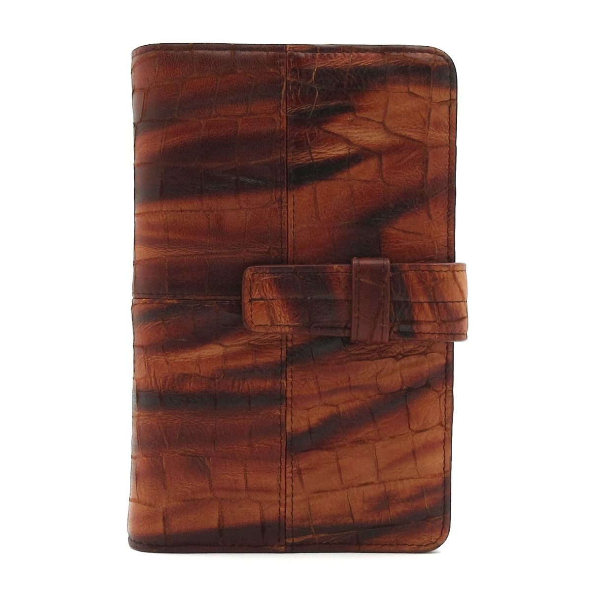 Balenciaga BB Notebook Brown Embossed Leather Agenda