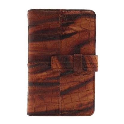 Balenciaga BB Notebook Brown Embossed Leather Agenda