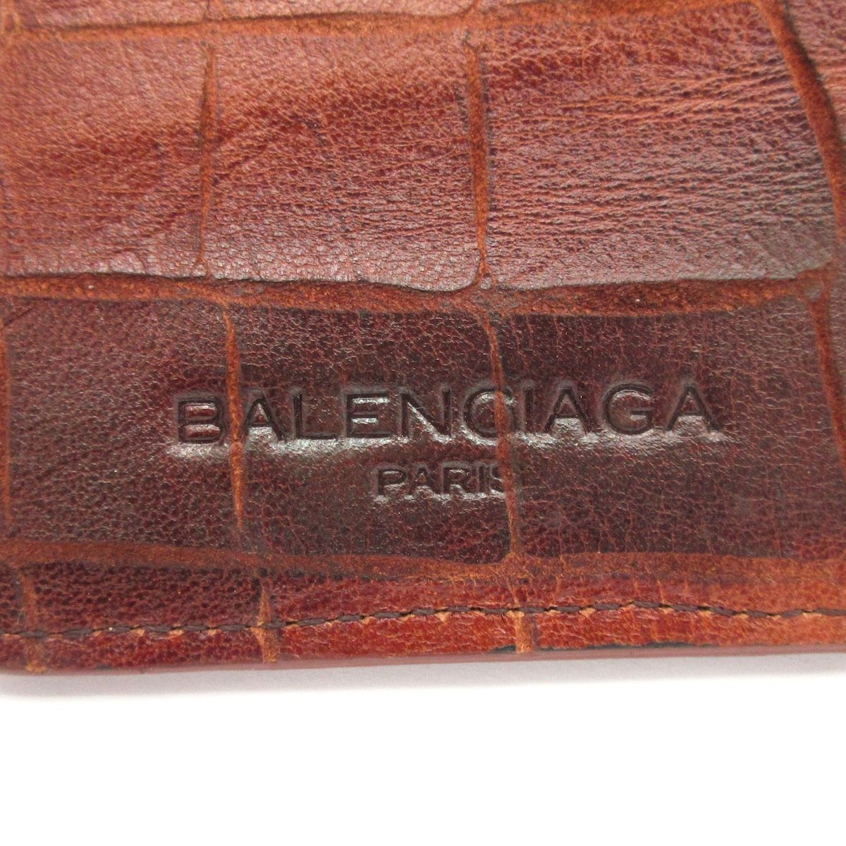Balenciaga BB Notebook Brown Embossed Leather Agenda — view 4
