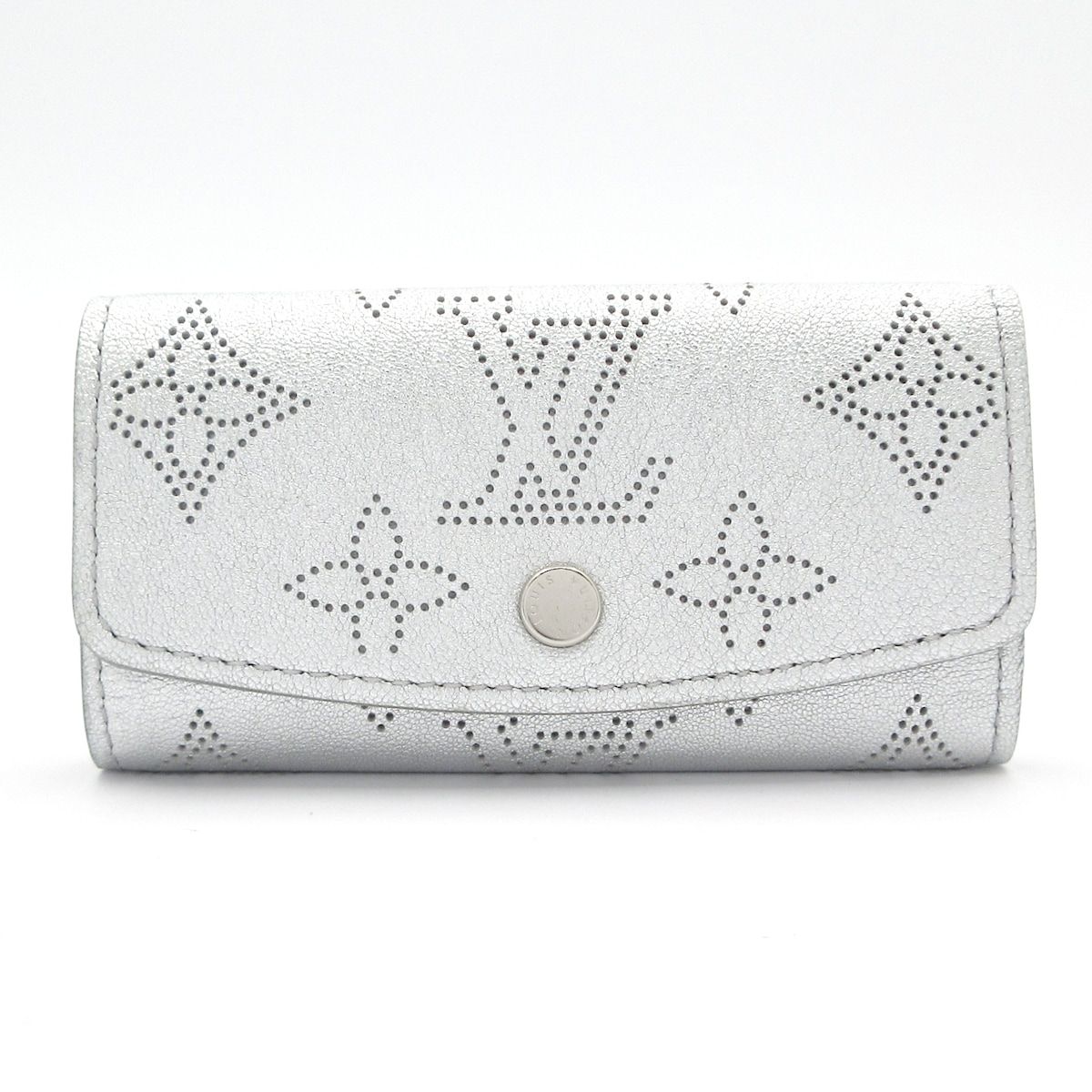 Louis Vuitton Key Case Mahina Multicles 4 Silver Simari Collection LV Ski