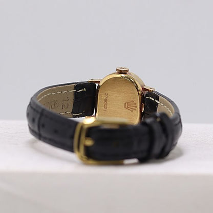 Rolex Precision 18k 750 Top Manual Winding Silver Dial Watch Mtm — view 4